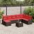 Set de canapele pentru grădină cu pernă 9 pcs Maro Poli Rattan GartenMobel Dekor