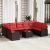 Set de canapea cu pernă 10 pcs Maro Poli Rattan GartenMobel Dekor