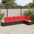 Set de canapele pentru grădină cu pernă 6 pcs Maro poliratan GartenMobel Dekor