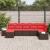 Set de canapele pentru grădină cu pernă 7 pcs Maro poliratan GartenMobel Dekor