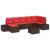 Set de canapele pentru grădină cu pernă 8 pcs Maro poliratan GartenMobel Dekor