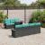 Set de canapele pentru grădină cu pernă 8 pcs Negru poliratan GartenMobel Dekor