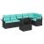 Set de canapele pentru grădină cu pernă 7 pcs Negru Rattan poli GartenMobel Dekor