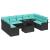 Set de canapele pentru grădină 10 pcs Negru Rattan poli GartenMobel Dekor