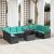 Set de canapele pentru grădină 11 pcs Negru Rattan poli GartenMobel Dekor