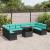 Set de canapele pentru grădină 11 pcs Negru Rattan poli GartenMobel Dekor