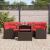 Set de canapele pentru grădină cu pernă 7 pcs Maro poliratan GartenMobel Dekor