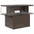 Set de canapele pentru grădină 9 pcs Maro și roșu poliratan GartenMobel Dekor