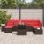 Set de canapele pentru grădină 8 pcs Maro și roșu poliratan GartenMobel Dekor