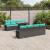 Set de canapele pentru grădină cu pernă 7 pcs Negru și albastru GartenMobel Dekor