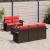 Set de canapele pentru grădină 6 pcs Beige și Roșu poliratan GartenMobel Dekor