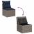 Set de canapele pentru grădină 6 pcs Gri și bleumarin poliratan GartenMobel Dekor