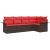 Set de canapele pentru grădină 5 pcs Maro poliratan GartenMobel Dekor