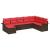 Set de canapele pentru grădină cu pernă 8 pcs Bej Rattan poli GartenMobel Dekor