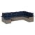 Set de canapele pentru grădină 8 pcs Gri deschis Rattan poli GartenMobel Dekor