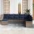 Set de canapele pentru grădină 8 pcs Gri deschis Rattan poli GartenMobel Dekor