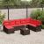 Set de canapele pentru grădină cu pernă 9 pcs Maro Rattan poli GartenMobel Dekor