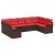 Set de canapele pentru grădină 9 pcs Bej poliratan GartenMobel Dekor