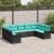 Set de canapele pentru grădină 9 pcs Negru poliratan GartenMobel Dekor