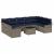 Set de canapele pentru grădină 10 pcs Gri poliratan GartenMobel Dekor
