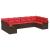Set de canapele pentru grădină 10 pcs Bej poliratan GartenMobel Dekor