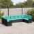 Set de canapele pentru grădină 10 pcs Negru poliratan GartenMobel Dekor