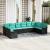 Set de canapele pentru grădină 10 pcs Negru poliratan GartenMobel Dekor