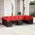 Set de canapele pentru grădină 11 pcs Maro poliratan GartenMobel Dekor