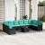 Set de canapele pentru grădină 11 pcs Negru poliratan GartenMobel Dekor