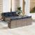 Set de canapele pentru grădină 8 pcs Gri și albastru marin GartenMobel Dekor
