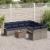 Set de canapele pentru grădină 9 pcs Gri și albastru marin GartenMobel Dekor