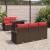 Set de canapele pentru grădină cu pernă 6 pcs Maro Poli Rattan GartenMobel Dekor