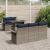 Set de canapele pentru grădină cu pernă 6 pcs Gri Poli Rattan GartenMobel Dekor