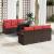Set de canapele pentru grădină cu pernă 7 pcs Maro Poli Rattan GartenMobel Dekor