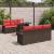 Set de canapele pentru grădină cu pernă 7 pcs Maro Poli Rattan GartenMobel Dekor