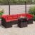 Set de canapele pentru grădină cu pernă 8 pcs Maro Poli Rattan GartenMobel Dekor
