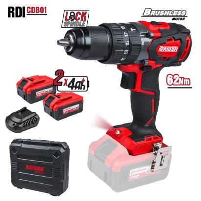 Masina de gaurit si insurubat cu acumulator Raider Industrial RDI-CDB01, 62 Nm