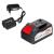 Polizor unghiular cu acumulator 125 mm 4Ah Raider Pro R20 Set