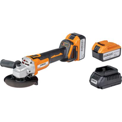 Polizor unghiular brushless 125 mm 18V cu 2 baterii 4Ah si geanta
