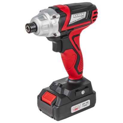 Masina de insurubat cu impact Raider Pro 20V HEX 1/4, 140Nm, 2Ah