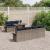 Set de canapele pentru grădină 8 pcs Gri Rattan poli GartenMobel Dekor