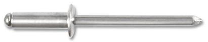 Nit pop aluminiu 4,8x10 mm DIN7337 cu tija otel, 50 buc