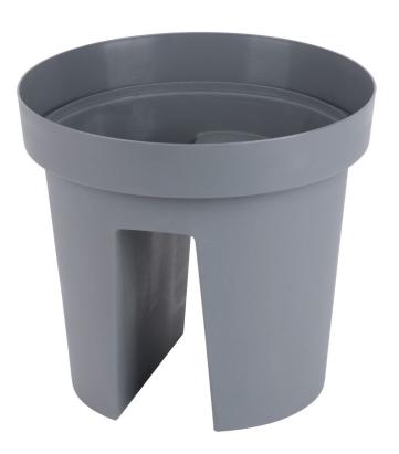 Ghiveci pentru balustrada Strend Pro Modern, gri, 25,5x28 cm