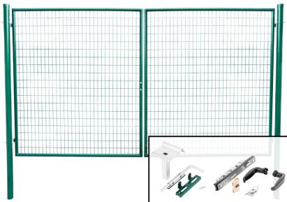 Poartă de grădină dublă Strend Pro Metaltec Duo 3580x1750 mm verde
