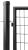Poartă de grădină dublă Strend Pro Metaltec Duo, antracit, 3580x1450 mm