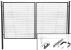 Poartă de grădină dublă Strend Pro Metaltec Duo, antracit, 3580x1450 mm