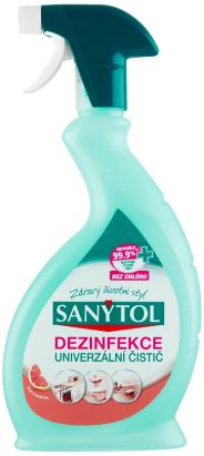 Spray dezinfectant universal Sanytol grapefruit, fara clor, 500 ml