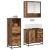 Set de mobilier pentru baie 3 pcs Lemn Vechi Lemn compozit GartenMobel Dekor