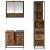Set de mobilier pentru baie 3 pcs Lemn Vechi Lemn compozit GartenMobel Dekor