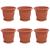Ghivece pentru plante 6 pcs Roșu cărămidă Ø 30 x 25 cm Plastic GartenMobel Dekor